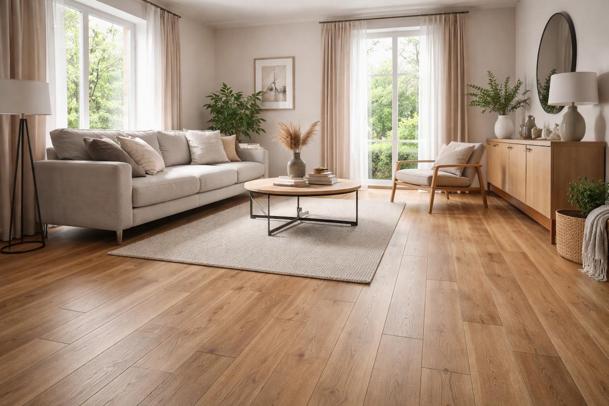 Laminate flooring installation in Brixton living room
